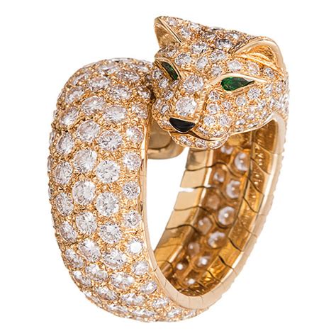 cartier panther rings|cartier panther ring with diamonds.